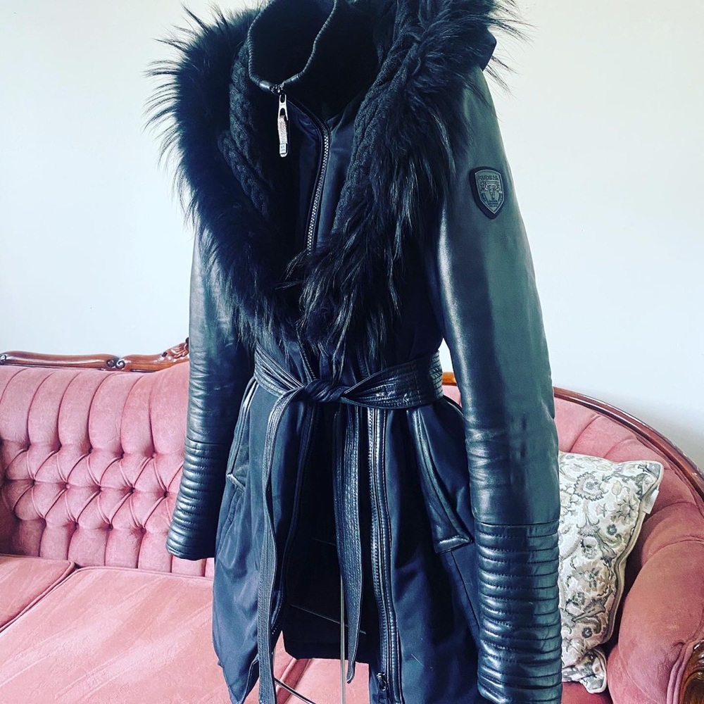 Rudsak Jacket with Fur and Leather Trim
